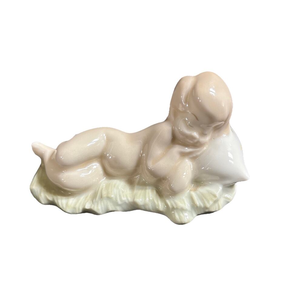Vintage Lladro Baby Jesus Sleeping Nativity Figurine Decor NO BOX Retired # 4670